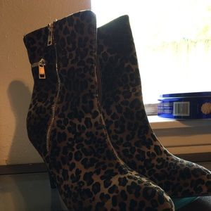 Leopard booties